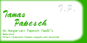 tamas papesch business card